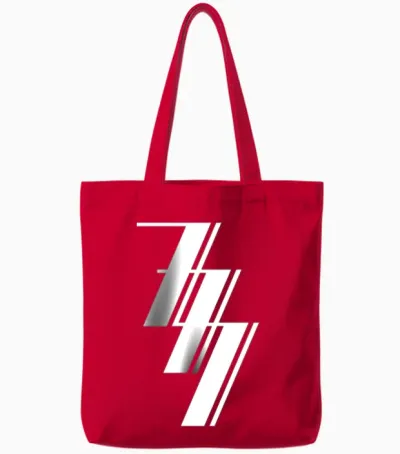 Nombre 777 Meaning Numerology Symbol Tote Bags - Red