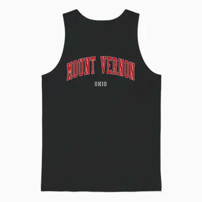 University Style Mount Vernon Ohio College Unisex Tank Top - Black