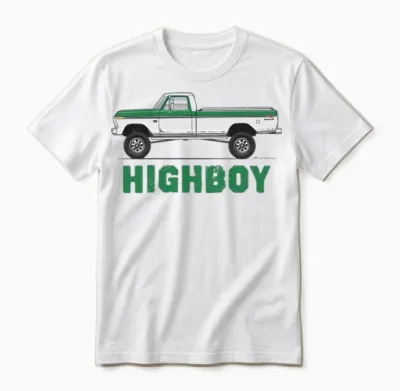 Higboy Seapine Green Unisex T-Shirt - White