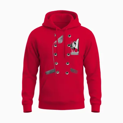 Lustige Kochjacke Uniform Kochen Koch Chef Kulinarische Küche Unisex Hoodie - Red