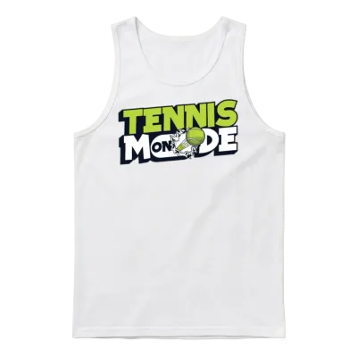 Tennis Mode on Professional Lover Player Trainer Unisex Tank Top - White