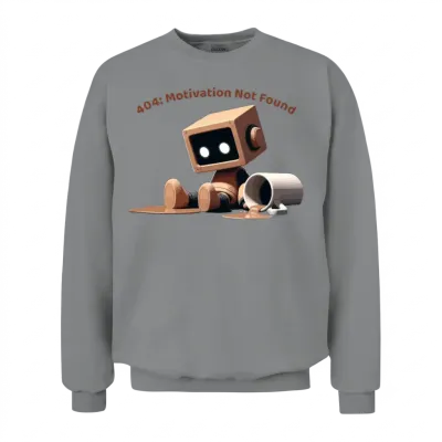 404: Motivation Not Found Unisex Sweatshirt - Sport Grey