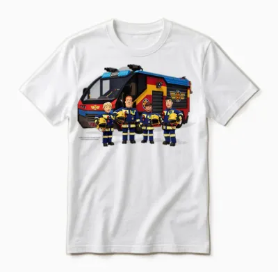 Feuerwehrmann Sam - Einsatzwagen Jupiter Unisex T-Shirt - White