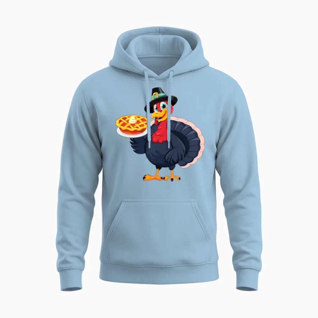 Funny Duck Unisex Hoodie in Light Blue
