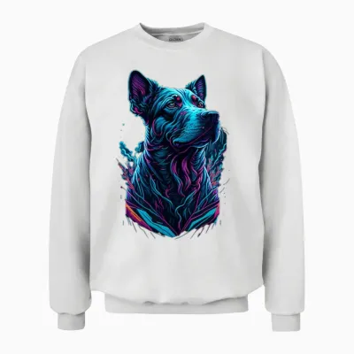 Dog Unisex Sweatshirt - White