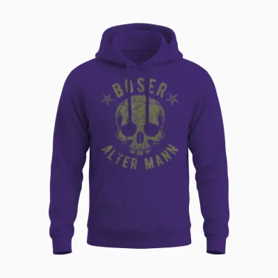 Böser Alter Mann Unisex Hoodie - Purple