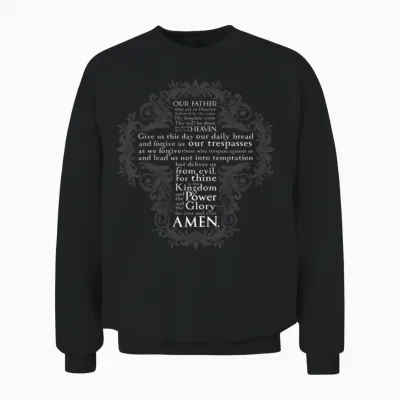 The Lord's Prayer - Christian Unisex Sweatshirt - Black