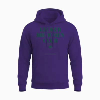 Lecker Bierchen Club Hopfen Malz Zusammenhalt Bier Backprint Unisex Hoodie - Purple