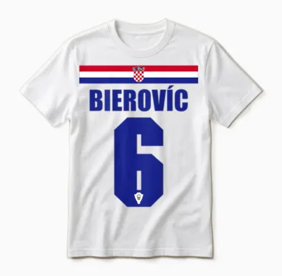 Kroatien Sauf-Trikot Party Trikot Unisex T-Shirt - White