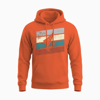 Kite Retro Unisex Hoodie - Orange