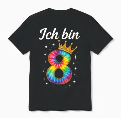 Ich Bin 8 - Ich Bin Schon 8 8 Geburtstag Unisex T-Shirt - Black