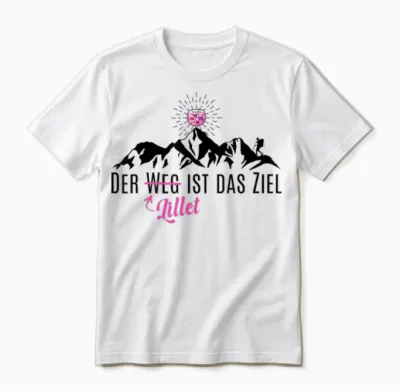Wildberry Lillet Wanderer T-Shirt, White Unisex T-Shirt - White
