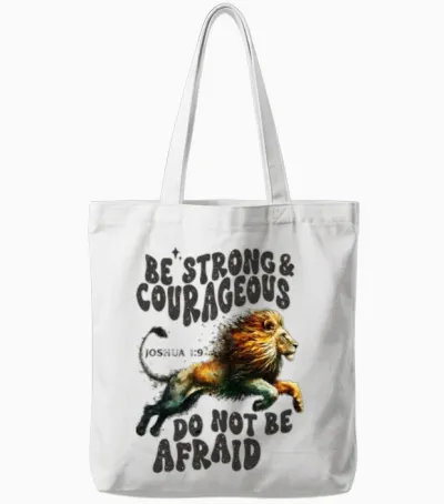 Most Searched #1 Bestselling Lion Tote Bags - White