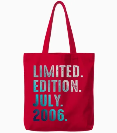 édition Limitée Juillet 2006 Retro Vintage 2006 Tote Bags - Red