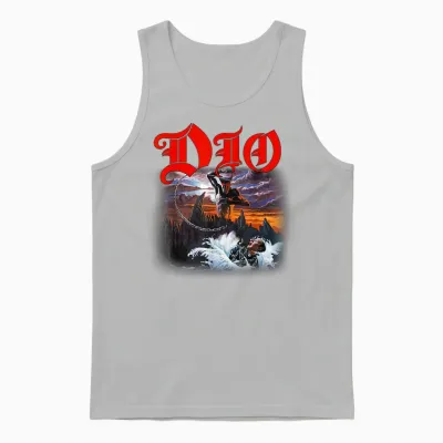 Dio – Holy Diver Cover on Black Unisex Tank Top - Ash