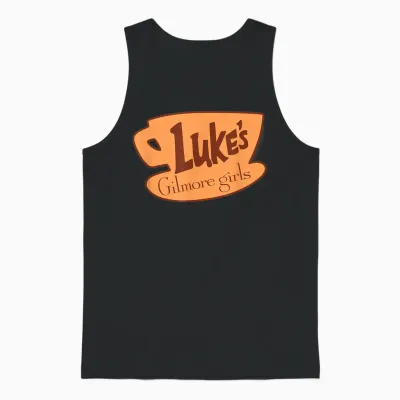 Gilmore Girls Luke's Logo Unisex Tank Top - Black