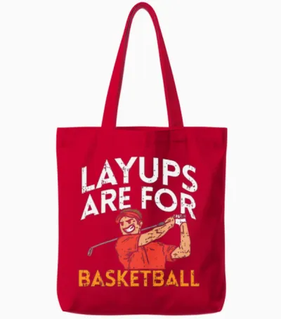 Funny Golf Gifts Tote Bags - Red