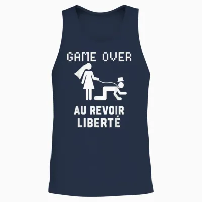 Funny Evg Goodbye Liberte Soiree Humour Unisex Tank Top - Navy