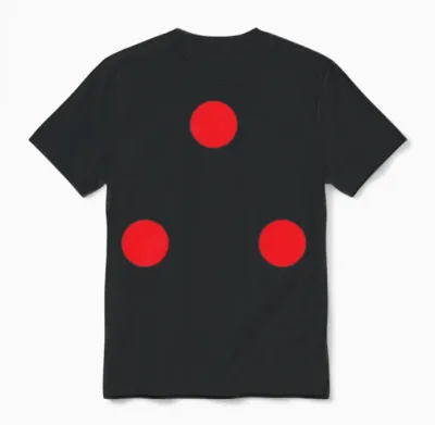 Predator Three Dots Unisex T-Shirt - Black