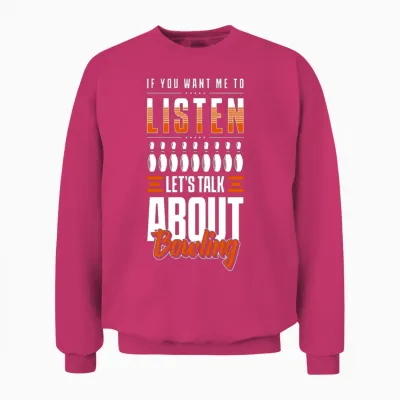 Bowling Ball Bowling Alley Strike Team Unisex Sweatshirt - Heliconia
