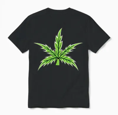 420 Weed Cannabis Tshirt Marihuana Hanfblatt Legaliseed Unisex T-Shirt - Black
