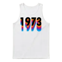 Vintage Retro 1973 Unisex Tank Top - White – 1
