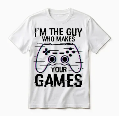 Game Developer Quote Unisex T-Shirt - White