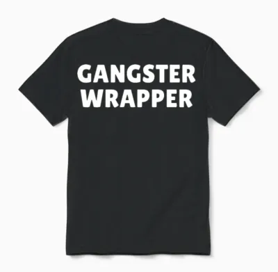 Gangster Wrapper Funny Christmas, Funny Christmas Unisex T-Shirt - Black