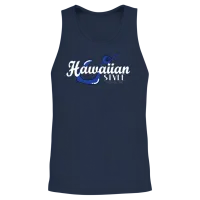 Fresh Hawaiian Style Tshirt Design Hawaiian Style Unisex Tank Top - Navy – 2