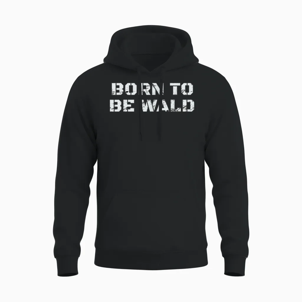 Fichten Sichten Und Vernichten - Born to Be Wald Unisex Hoodie in Black