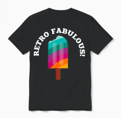 Retro Unisex T-Shirt - Black