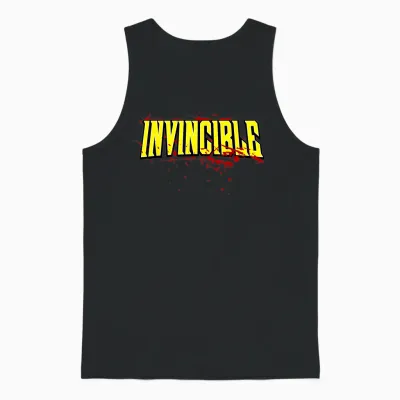 Invincible Bloody Logo Unisex Tank Top - Black