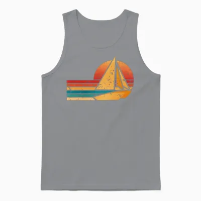 Retro Catamaran Unisex Tank Top - Sport Grey