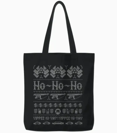 Die Hard: Yippee Ki Ya - Awesome Christmas Sweat Tote Bags - Black