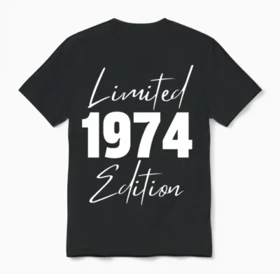 1974 Limited Edition Unisex T-Shirt - Black