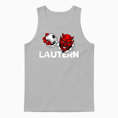 Football Lautern Verein Kaiserslautern Lautre Stadt Pfalz T-Shirt, Black Unisex Tank Top - Ash