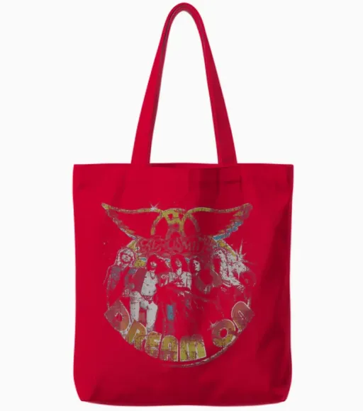 Aerosmith - Dream on Portrait Tote Bags - Red