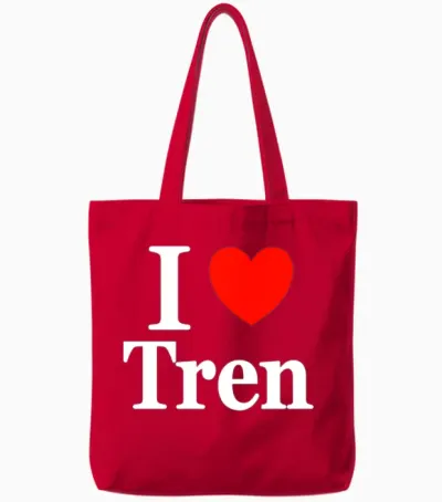I Love Tren Body Building Lovers Tote Bags - Red