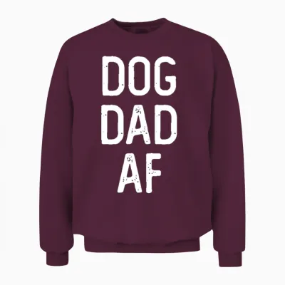 Dog Dad Unisex Sweatshirt - Maroon