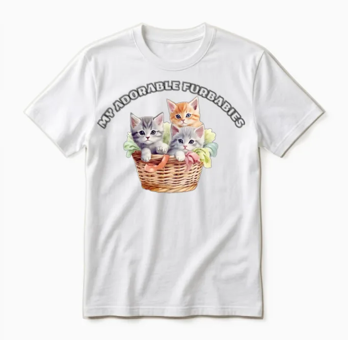 My Adorable Furbabies Unisex T-Shirt in White