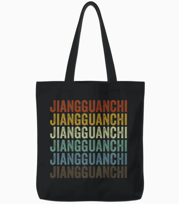 Jiangguanchi China Retro Vintage Tote Bags - Black