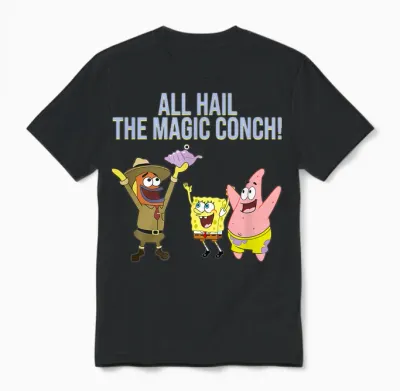 All Hail the Magic Conch! Unisex T-Shirt - Black