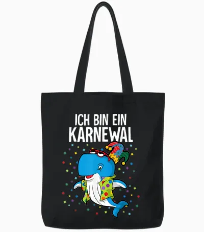 Cologne Carnival T-Shirt, Black Tote Bags - Black