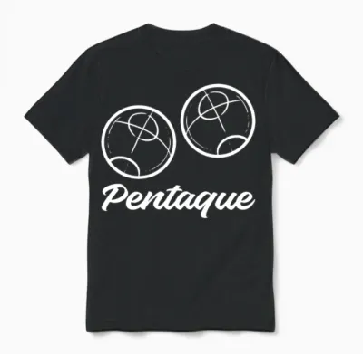 Petanque Game Hobbyist Gift Unisex T-Shirt - Black