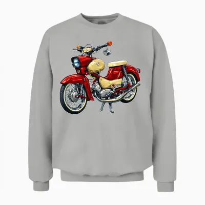 Simson Sr4-2 Star Mofa Kult Motorrad Ddr Klassiker Retro Unisex Sweatshirt - Ash