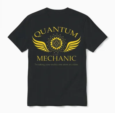 Quantum Mechanic-O Unisex T-Shirt - Black