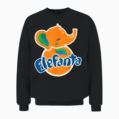 Ohmgd Kein Elefant, Kein Fanta, Es Ist Ein Elefanta-Spaßtier. Unisex Sweatshirt - Black