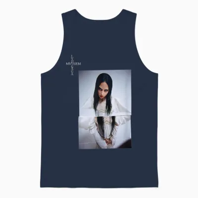 Official Lady Gaga Mayhem Photo Unisex Tank Top - Navy