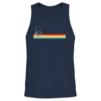 Jellyfish Retro Unisex Tank Top - Navy – 2