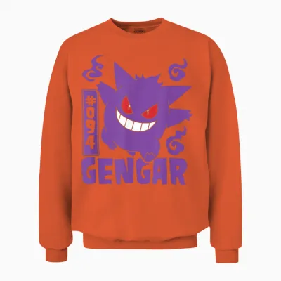 Pokémon - Gengar Unisex Sweatshirt - Orange
